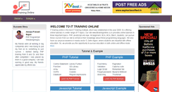 Desktop Screenshot of ittrainingonline.co.in
